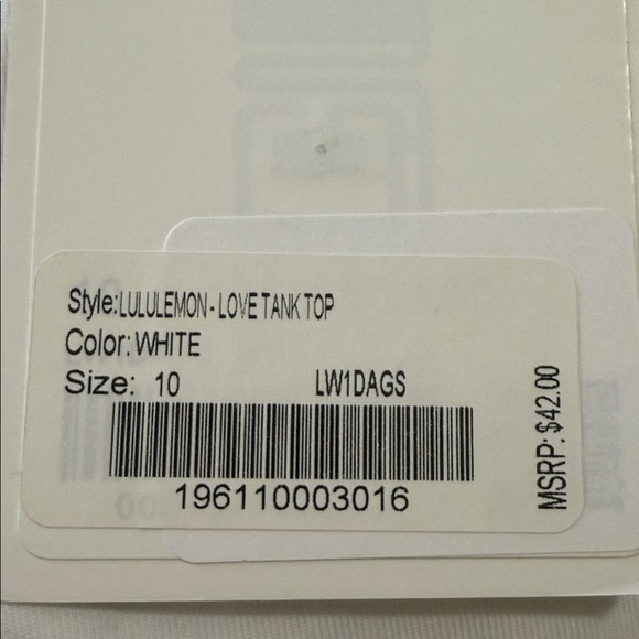 NWT Lulu tank - Picture 5 of 5